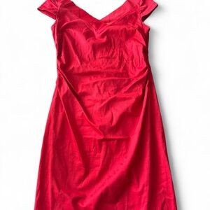New York & Company Red Mini Dress Medium